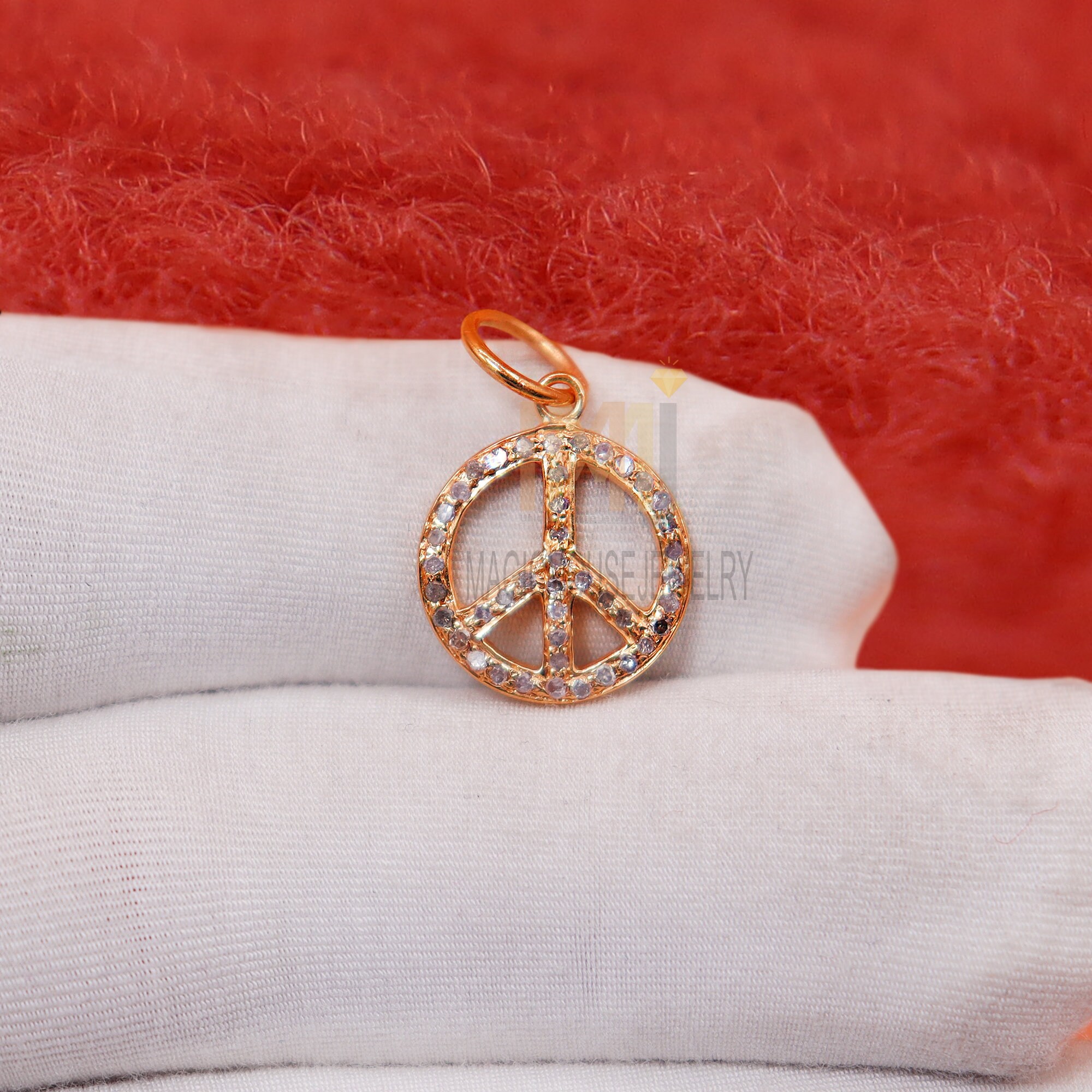 Diamond Peace Sign - Etsy
