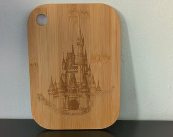 Custom photo engraved Bamboo Cutting board