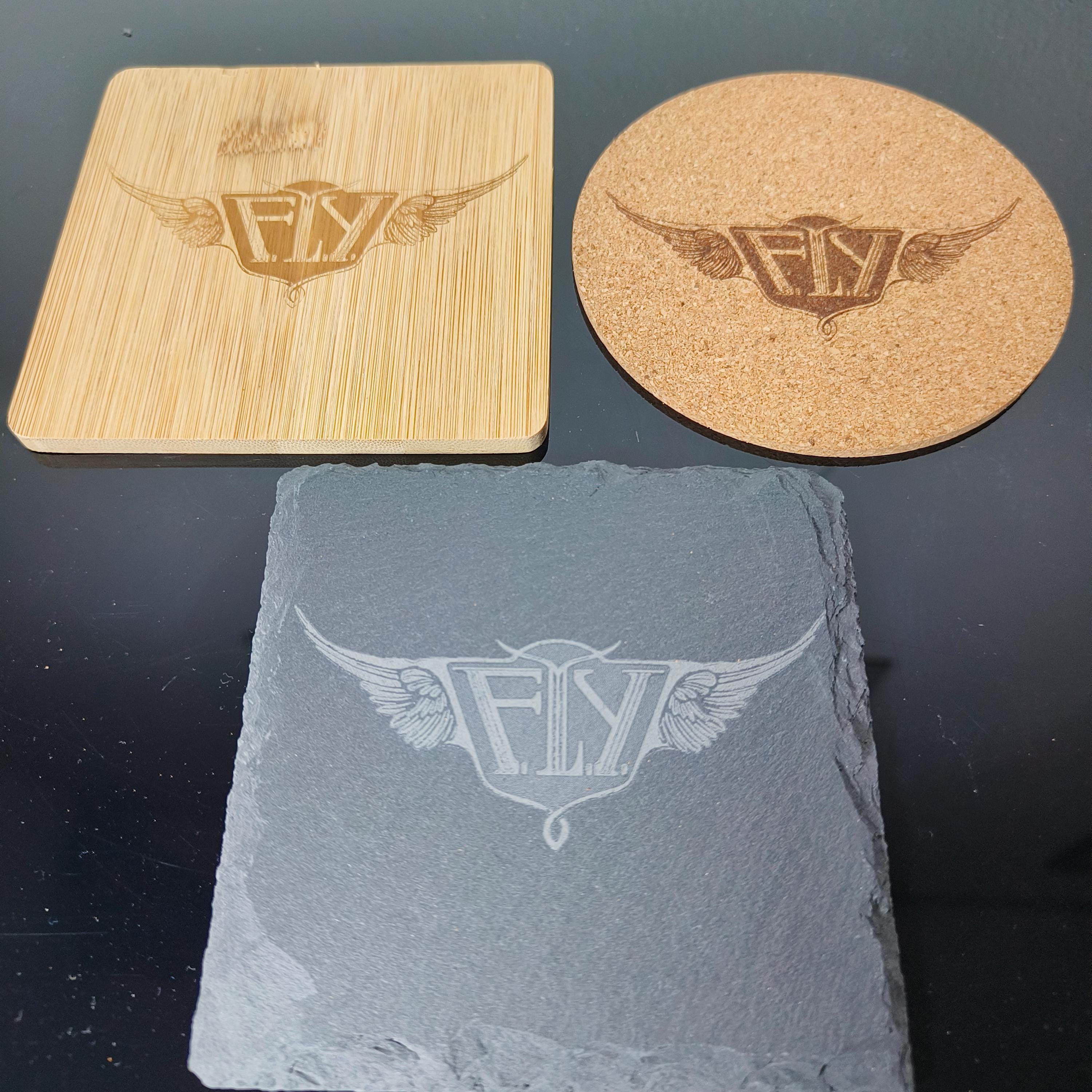 Phantasialand Fly roller coaster inspired drink Coaster set of 4 coaster bamboo, slate, cork gift