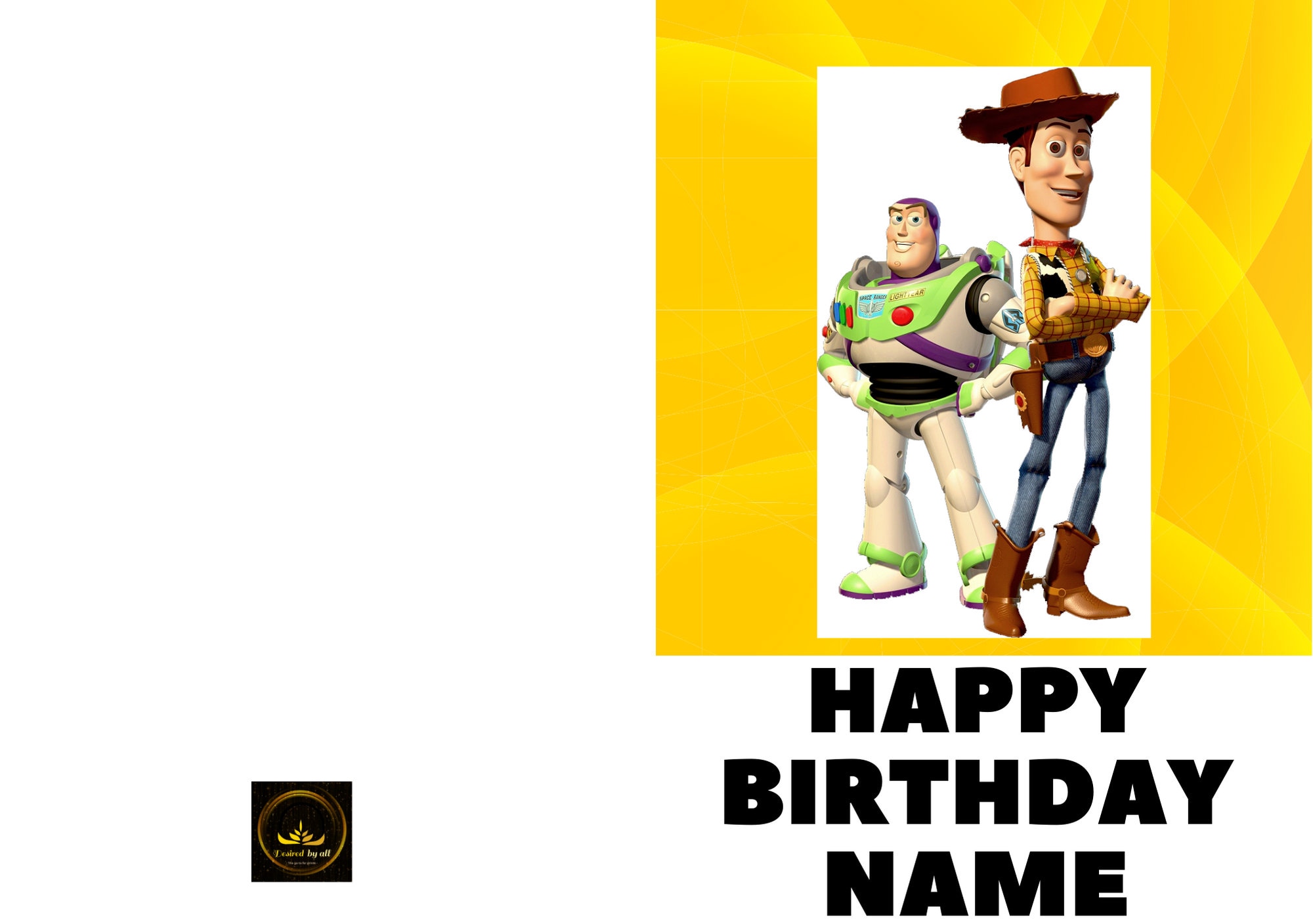 Toy Story Happy Birthday Card