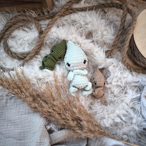 Patrón de crochet | Guardián de bolso | Febbs | Amuleto de la suerte | PDF | Inglés | Alemán