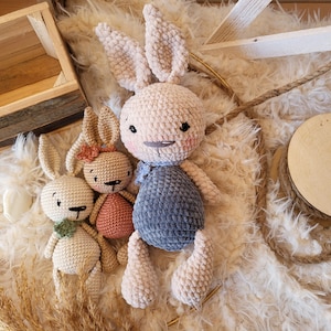Pattern / Crochet / Instructions / Smilla Starbutt / Rabbit / Bunny / PDF / German / English