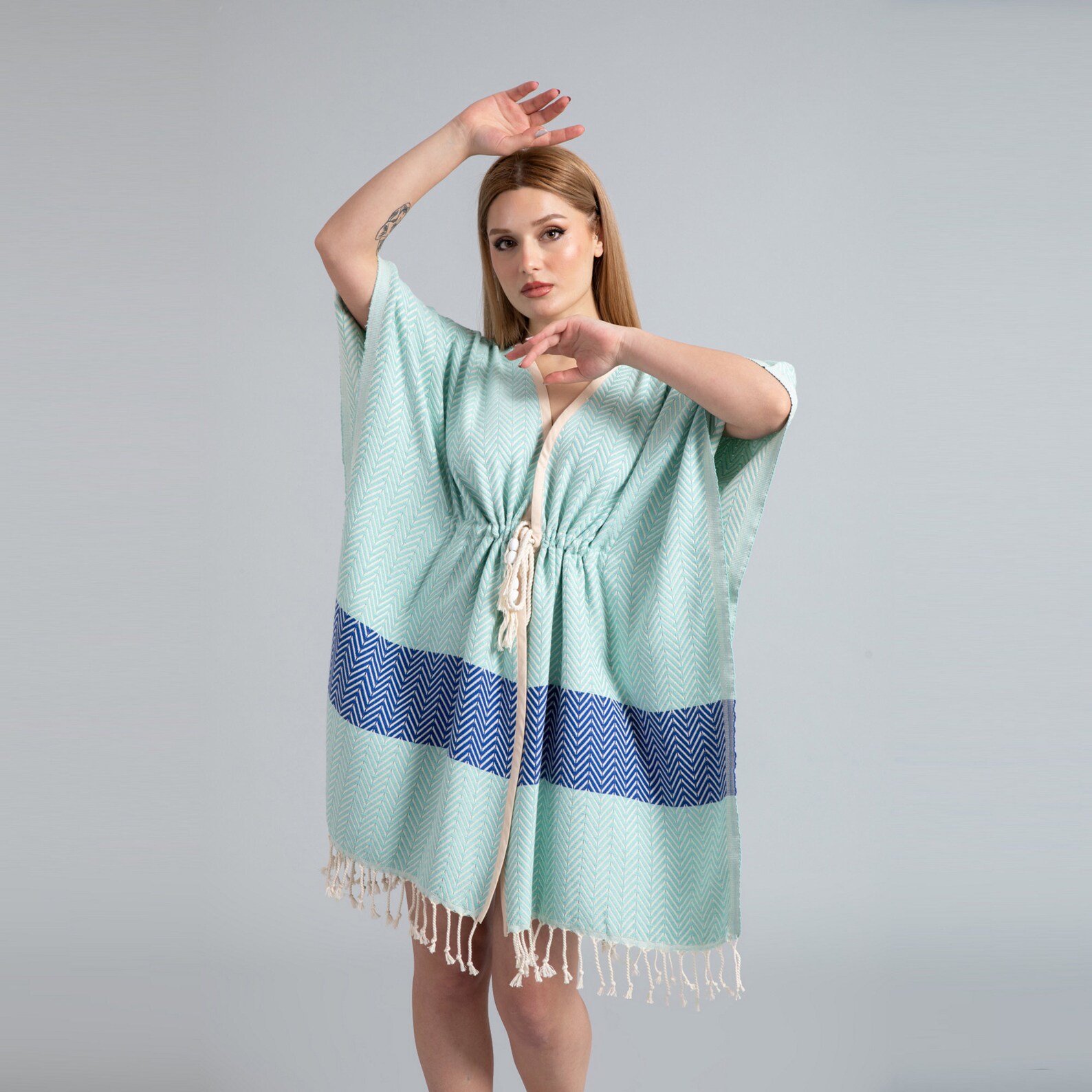 Turkish Bathrobe I Turkish Towel Robe Turkish Cotton Kimono Etsy