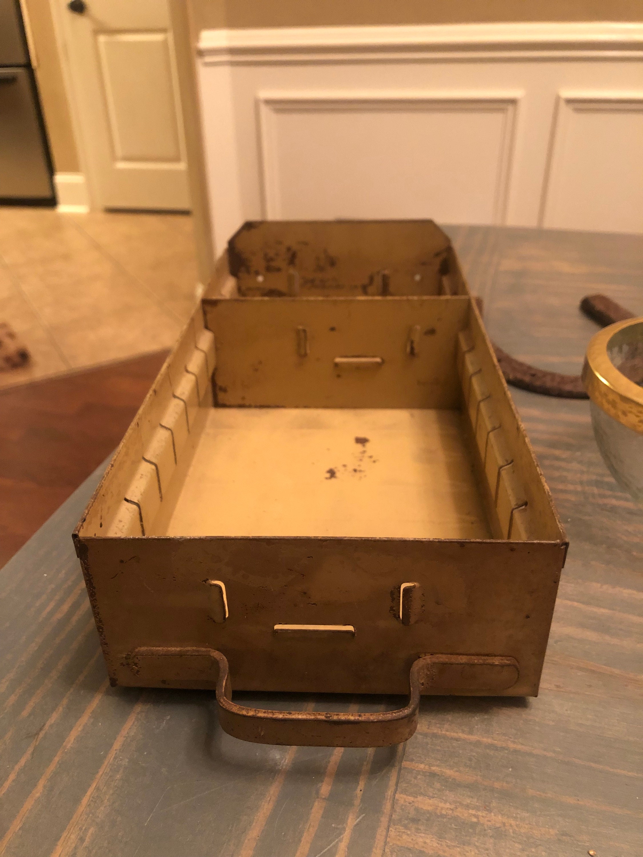 Vintage Metal Card Catalog Etsy