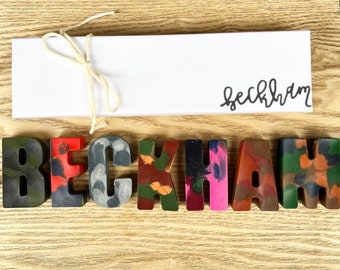 Personalized Crayon Letters