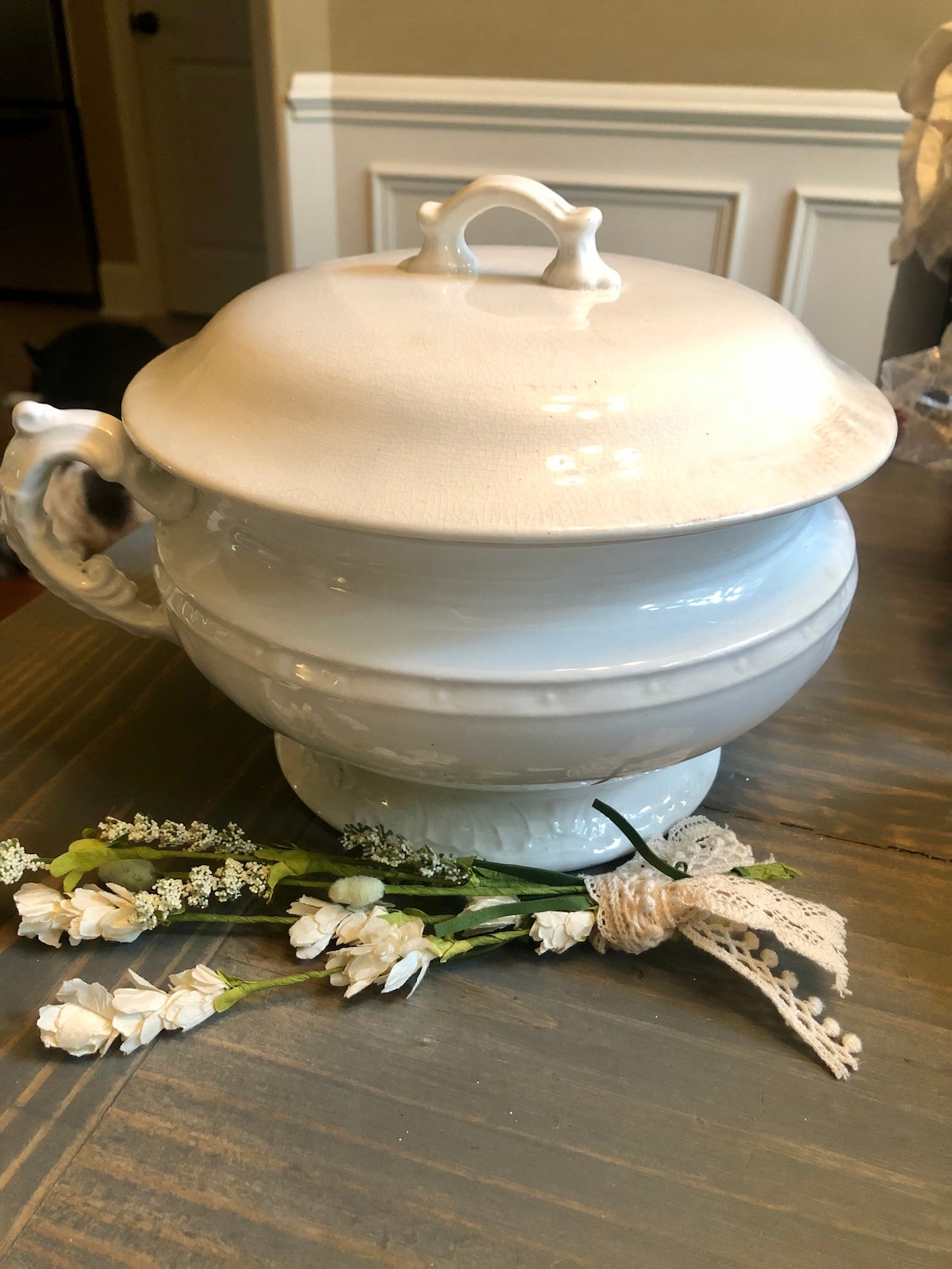 Antique Ironstone Chamber Pot Etsy