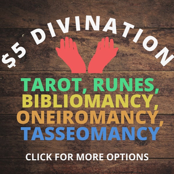 Divination Spreads: Tarot, Runes, Oneiromancy, Tasseomancy and Bibliomancy