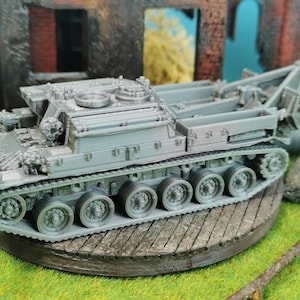 Centurion ARV British Armoured Recovery Vehicle Model Kit | 3D | Scale 1/100 1/72 1/56 | Cold War Vehicle | 28mm / 15mm Wargaming | Unpainted