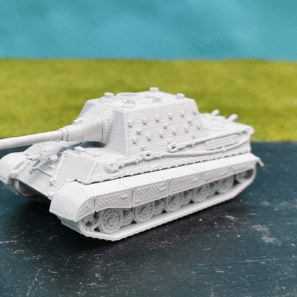 Jagdpanzer VI Jagdtiger Panzer Military unpainted 3D Printing Germany Kit in scale 1/100 1/87 1/72 1/64 1/56 1/48 selectable