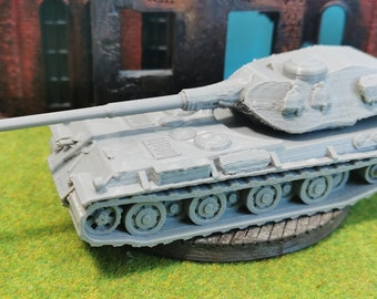 1/72 ドイツ系 VK90.01 重戦車 ジャーマングレー塗装 塗装済み完成品 1/72 ドイツ軍 VK90.01(P) 計画重戦車 14K高精細3Dプリント ドイツ