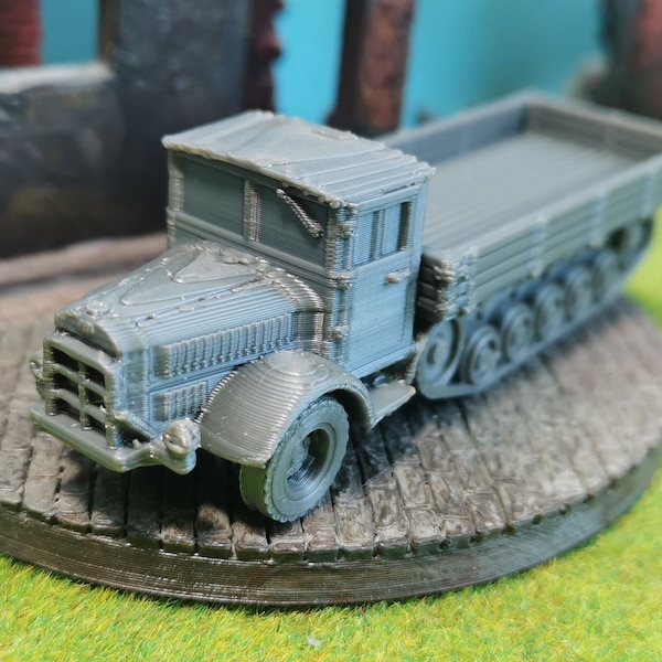 Wehrmacht LKW L4500S Mule "Flat" as a model kit in the scale 1/100 1/87 1/72 1/64 1/56 1/48 or 28 mm, 20 mm, 15 mm for Wargaming