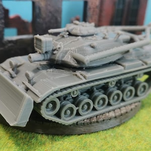 Combat Engineer Vehicle M728 US Tank Model Kit Militair ongeverfd op schaal 1/100 1/87 1/72 1/64 1/56 1/48 selecteerbaar