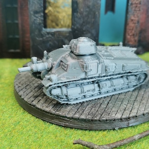 Somua SAu 40 Franse gevechtstank tankmodel kit militair ongeverfd 3D print in schaal 1/100 1/87 1/72 1/64 1/56 1/48 selecteerbaar