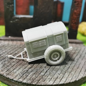 Kleine generatortrailer WO2 Duitsland 1938 | 28 mm / 20 mm / 15 mm voor Flames of War Wargaming | Schaal 1/100 1/87 1/72 1/56