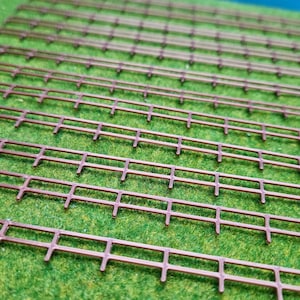 12x wooden railings wooden fence scale H0 1:87 or 1-72 from 3D printing - Top - Made in Germany