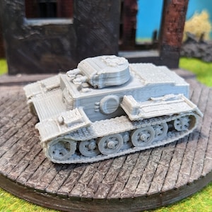 German Panzer I Ausf. F model kit WW2 unpainted in scale 1/100 1/87 1/72 1/64 1/56 1/48 or for Wargaming 28 mm
