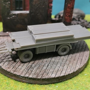 German ramp car PF-12 "B-bridge device" WW2 Germany 1938 in scale 1/87 1/72 1/56 selectable