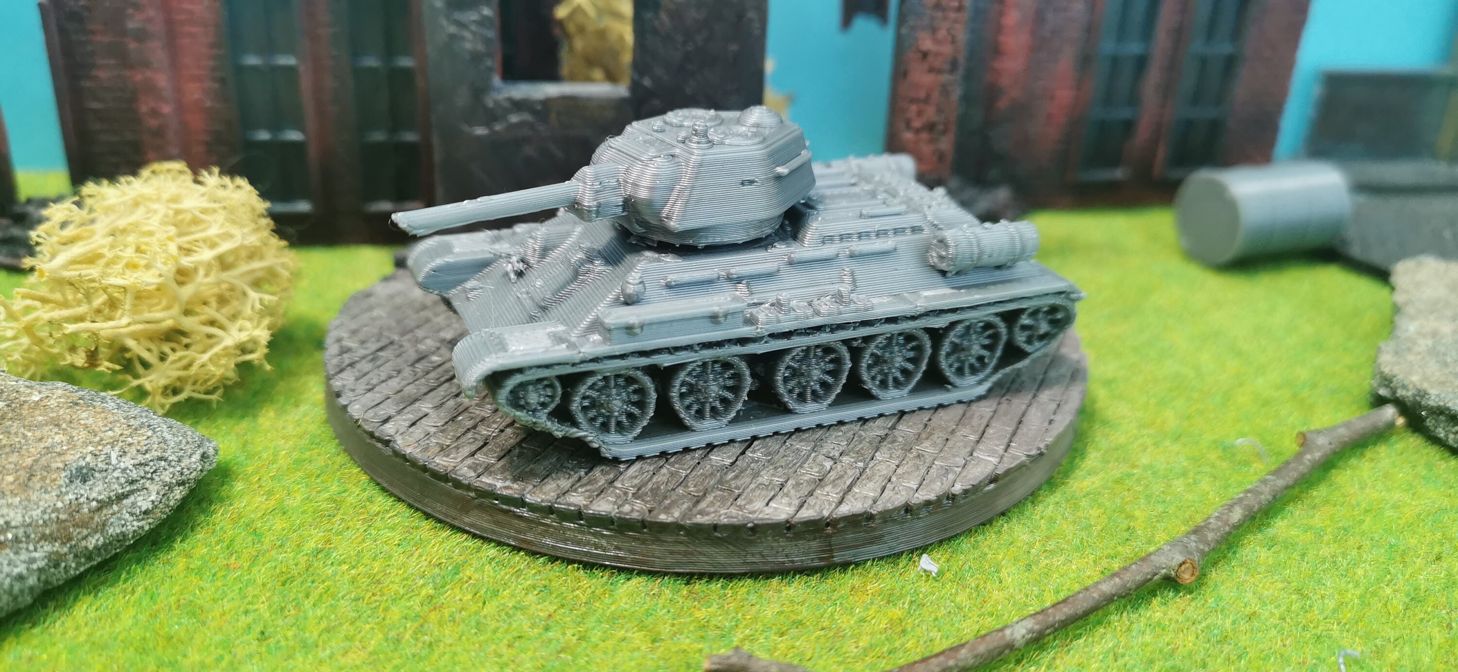 Char Soviétique T-34/76 Modèle 43 | Maquette 3D Imprimée | Échelles 1/48 à 1/100