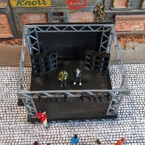 Open Air Stage Rock Concert Festival City Festival | Gauge H0 | 1:87 Model as a Kit - Etsy