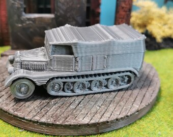 Hartolia Miniatures | Véhicule à Chenille Post-apo Avec Triple Armes Et Protections Improvisees De Fenetre 11