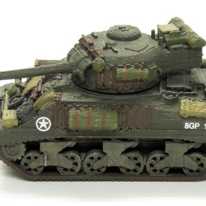 Tanque Sherman Firefly del Reino Unido GB, modelo Normandía de la Segunda Guerra Mundial | 28 mm, 20 mm y 15 mm para Flames of War Wargaming | 1/100, 1/87, 1/72, 1/64, 1/56, 1/48