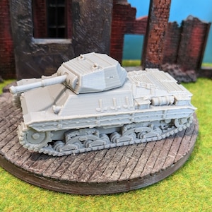 P.26/40 Carro Armato Italian WW2 Tank Model Kit | 28 mm / 20 mm / 15 mm for WoT Wargaming | Scale 1/100 1/87 1/72 1/64 1/56 1/48