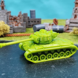 M28 Pershing Tank Militair Amerikaans tankmodel | 28 mm / 20 mm / 15 mm voor Team Yankee Wargaming | 1/100 1/87 1/72 1/64 1/56 1/48