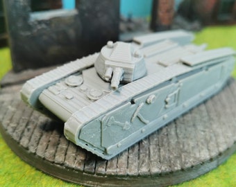 Large tractor WW1 German light test tank Germany as a kit| 28 mm / 20 mm / 15 mm Wargaming or 1/100 1/87 1/72 1/64 1/56 1/48