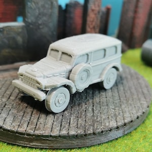 Dodge WC 53 Carryall Truck Military Truck unpainted kit US Army Military Model in scale 1/100 1/87 1/72 1/64 1/56 1/48 selectable