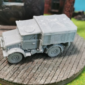 Bedford MWV Militaire vrachtwagen &quot;Luke&quot; Truck UK Model Kit in schaal 1/100 1/87 1/72 1/64 1/56 1/48 of 28 mm, 20 mm, 15 mm Wargaming