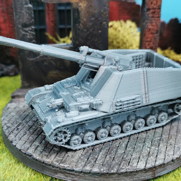 Panzerhaubitze Hummel Panzer Military Unpainted 3D Printing Kit Artillery Model German Scale 1/100 1/87 1/72 1/64 1/56 1/48