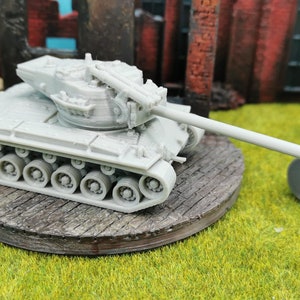 Super Pershing T26E4 Tank Militaire ongeverfde 3D-print Amerikaanse tankmodelbouwset BOLT Actie schaal 1/100 1/87 1/72 1/64 1/56 1/48 selecteerbaar