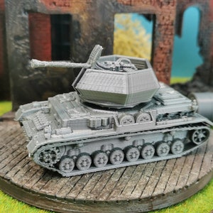 Flakpanzer IV &quot;Ostwind&quot; Panzer Militär unlackiert Bausatz Artillerie Modell Deutschland im Maßstab 1/100 1/87 1/72 1/64 1/56 1/48