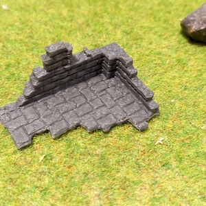 Old ruin castle ruin (small version) dilapidated house rubble for N gauge (1:160) or H0 (1/87)