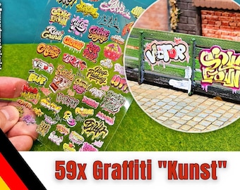 手描きのグラフィティスローウィーステッカー - ユニークなストリート