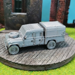 TUL 127 4x4 Pickup Truck Military Vehicle Model Kit | British Model | 3D Printed | Scale 1/100 1/72 1/56 | 15 mm 20 mm 28 mm