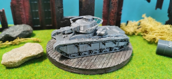 WWII USA - M19 TANK TRANSPORTER WITH TANK hollow - 3D printed