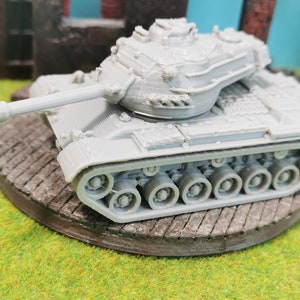 M47 &quot;Patton&quot; mittlerer US Panzer Militär unlackiert Modell Bausatz | 28mm / 20mm / 15mm Wargaming | Maßstab 1/100 1/87 1/72 1/64 1/56 1/48