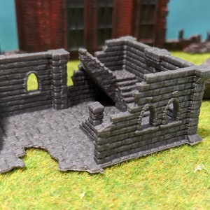 Old ruin castle ruin (large version) dilapidated house rubble for N gauge (1:160) or H0 (1/87)