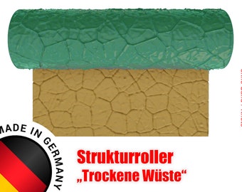 Rouleau de texture "Dry Desert" pour modélisme en différentes tailles pour Styrodur, XPS-Foam et Clay 28 mm 32 mm 1/35 1/72 Tabletop