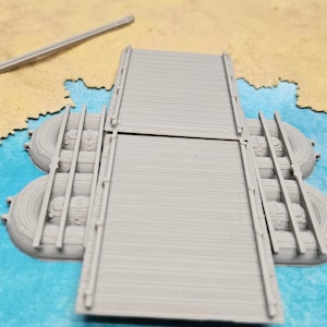 Pontoonbrug M3 US Amerika WW2 Modelbouwpakket | 28 mm / 20 mm / 15 mm voor Team Yankee Wargaming 1/100 1/87 1/72 1/64 1/56 1/48