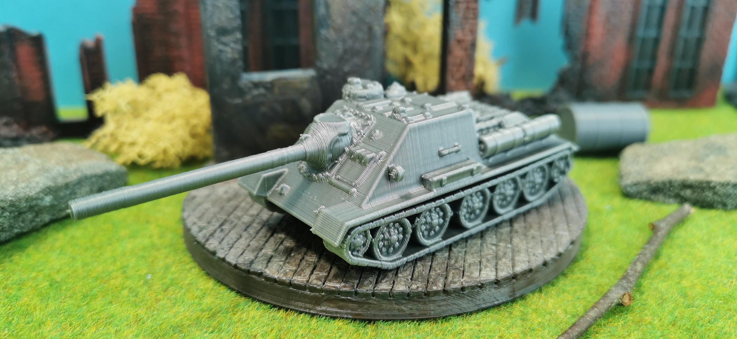 Modellino Carro Armato Russo SU-100 - De Agostini Scala 1/72 - Usato In Ottime Condizioni