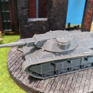 Tank project Rh44 prototype tank 1944 Rheinmetall-Borsig unpainted kit model in scale 1/100 1/87 1/72 1/64 1/56 1/48