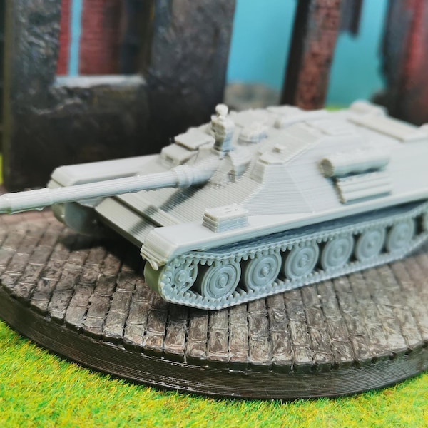 ASU-85 Airborne Self-Propelled Rifle Soviet Tank Unpainted 3D Printing Russian Model Kit in Scale 1/100 1/87 1/72 1/64 1/56 1/48