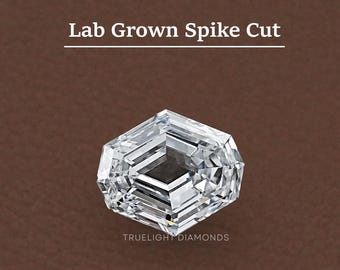 Spike Cut Lab Loose Diamond Stone / Antique Cut Man Made Diamond For Personalized Jewelry Making / Loose Diamond For Custom Jewelry Gift