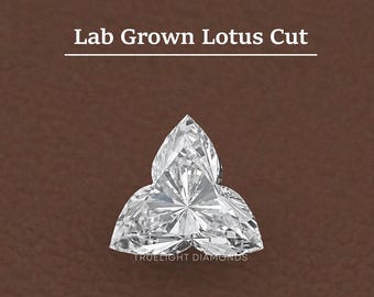 0.50 CT To 5.00 CT Lotus Cut Lab Loose Diamond For Jewelry Making / Antique Shape Diamond For Wedding Jewelry / Custom Gift For Bride To Be