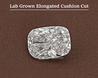 1.00 To 5.00 CT Elongated Cushion Cut Lab Grown Diamond / Eco Friendly Diamond For Making Solitaire Engagement Ring / IGI Certified Diamond