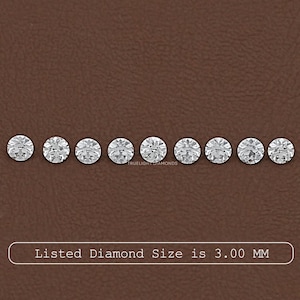 Diamante suelto de talla redonda OEC de 2,50 a 5,00 mm / Diamante suelto de talla antigua cultivado en laboratorio de 0,10 a 0,52 quilates / Diamante hecho a mano para joyería de boda