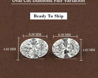 Oval Cut Lab Grown Loose Diamond For Personalized Jewelry Making / Matching Pair Diamond For Wedding Jewelry / Custom Jewelry Gift For Her