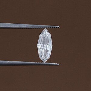 Step Cut Marquise Lab Grown Loose Diamond / Conflict Free Diamond For Customized Jewelry / Antique Cut Diamond For Jewelry Making